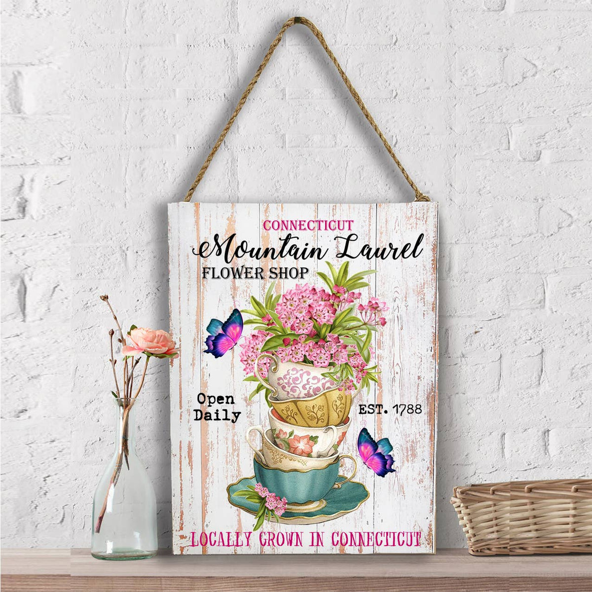 Connecticut State Flower Mountain Laurel Wall Decor