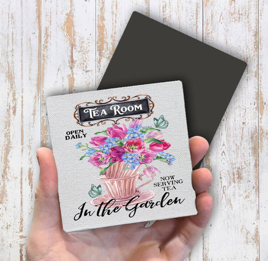 Tea Room in the Garden Tulips Magnet Fridge - Sets of 2