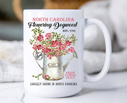 North Carolina State Flower Dogwood Coffee Mug
