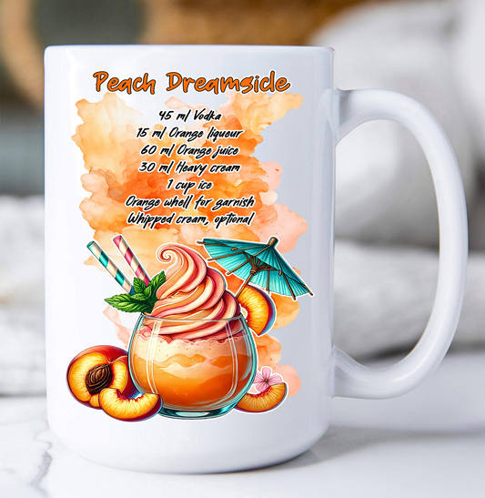 Summer Cocktail Peach Dreamsicle Coffee Mug