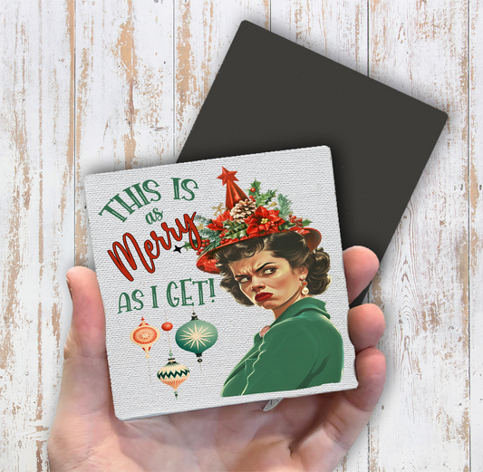 Christmas Funny This is my Merry Magnet Fridge (Set of 2)