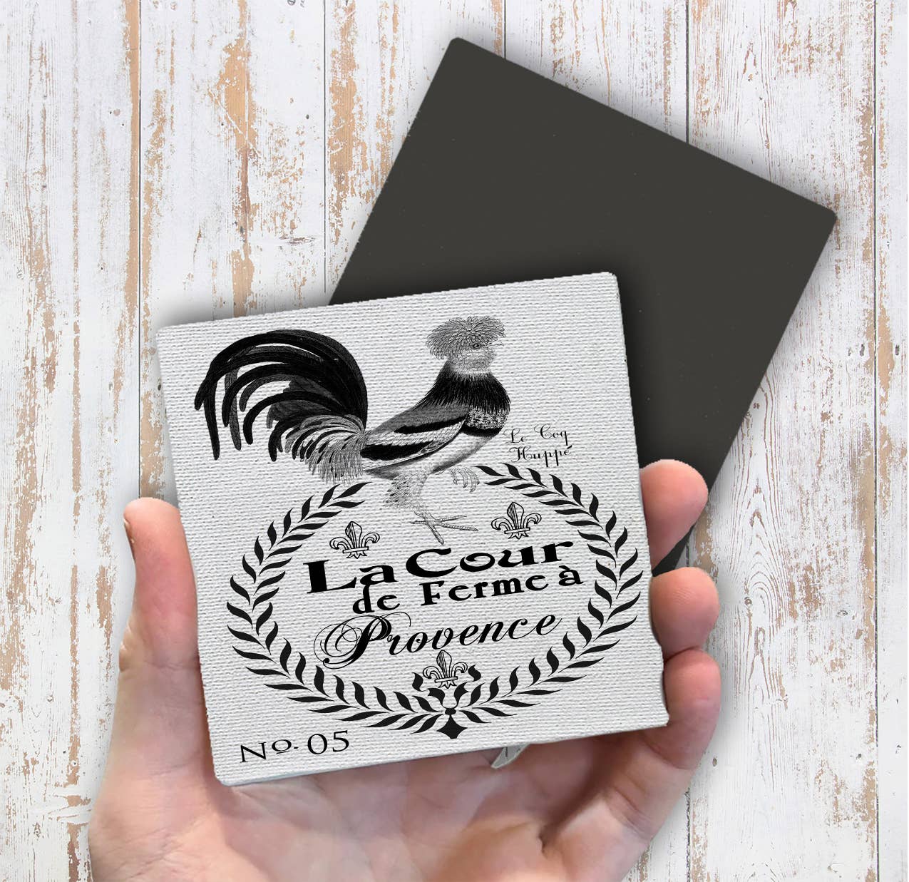 French Country Farm, Rooster, Magnet Fridge - Sets of 2