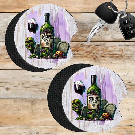 Car Coaster Halloween Zombie Zinfandel