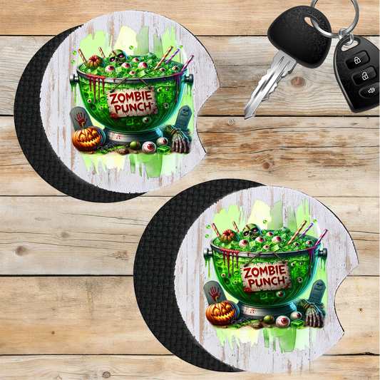 Car Coaster Halloween Zombie Punch