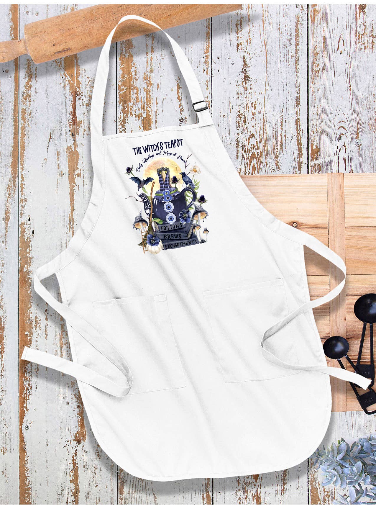 Halloween Witch's Teapot Brews Apron