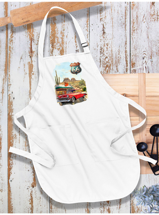 Route 66 Vintage Car Diner  Apron