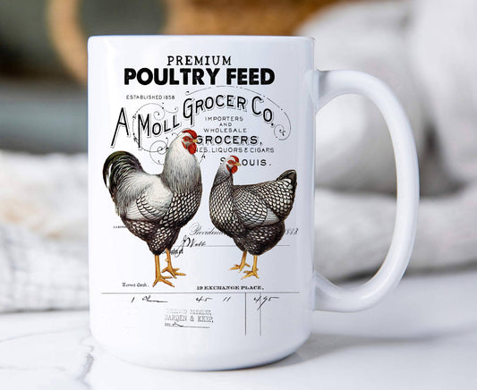 Farmer Market Poultry Feed Chicken  Coffee Mugs