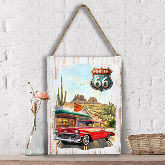 Route 66 Vintage Car Diner  Wall Decor
