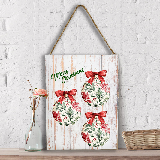 Christmas Water Toile Ornaments Wall Decor