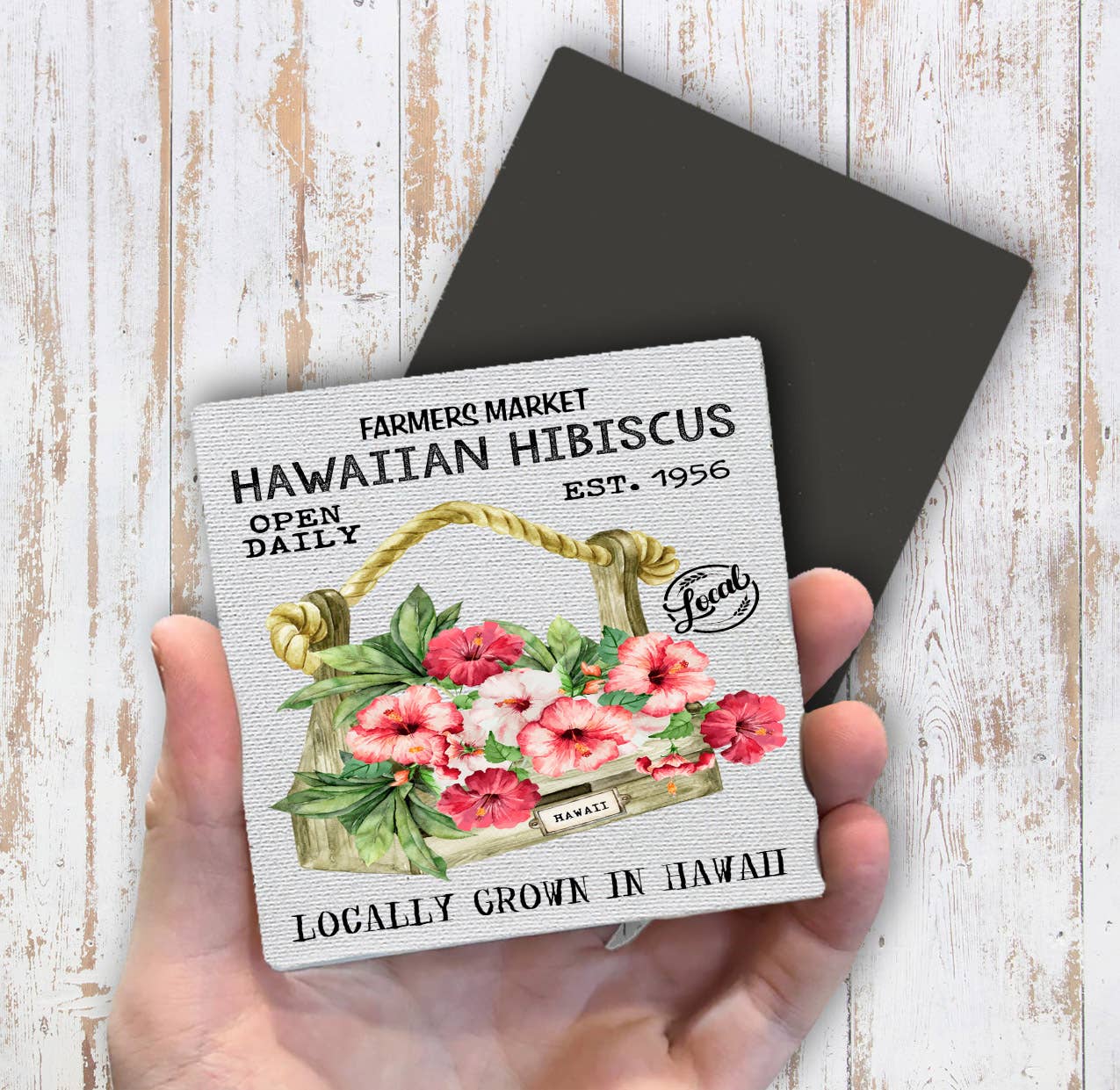 Hawaii State Flower Hibiscus Souvenir Magnet Fridge - Sets of 2