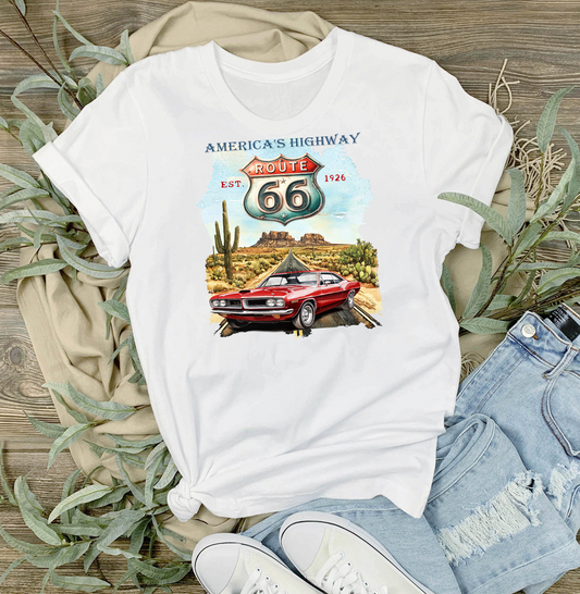 Route 66 America's Highway  T-Shirt