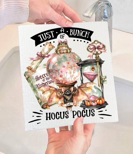 Halloween Bunch of Hocus Pocus Swedish Dishcloth (Set of 2)