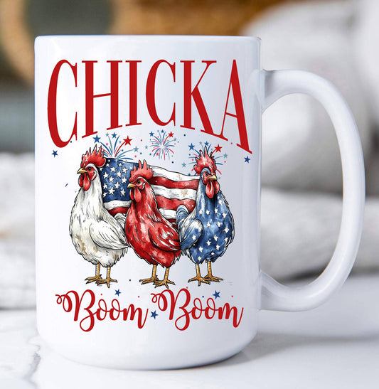 Patriotic Chicka Boom Boom Coffee Mug