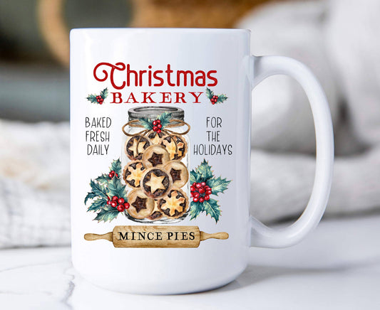 Christmas Bakery Cookies Mince Pie Coffee Mug