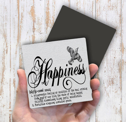 Happiness Definition, Magnet Fridge - Sets of 2