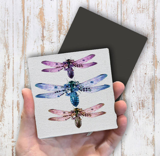 Vintage Dragonflies Insect Magnet Fridge - Sets of 2