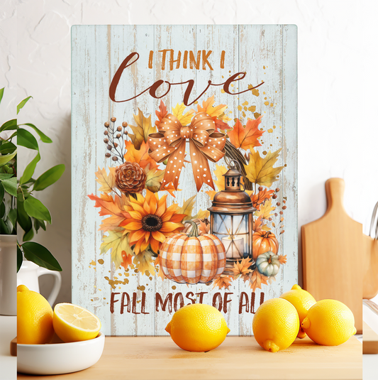 Glass Cutting Board I Think I Love Fall The Most
