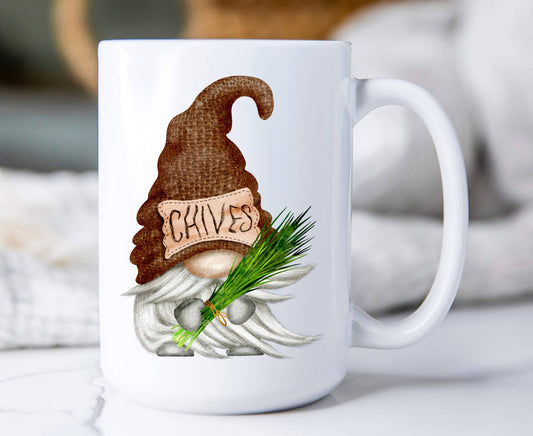 Gnome Herbs Chives  Coffee Mug