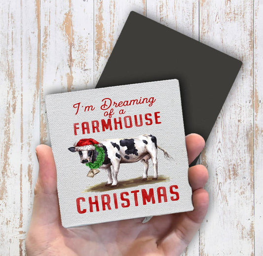 I'm Dreaming of a Farmhouse Christmas, Magnet Fridge - Sets of 2