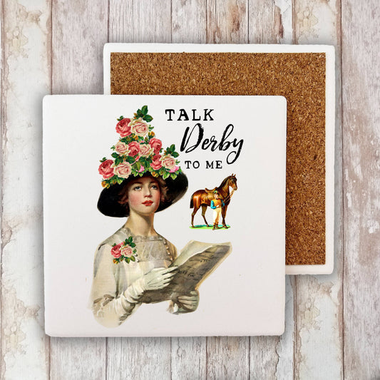 Kentucky Derby Talk Derby to Me Stone Coaster