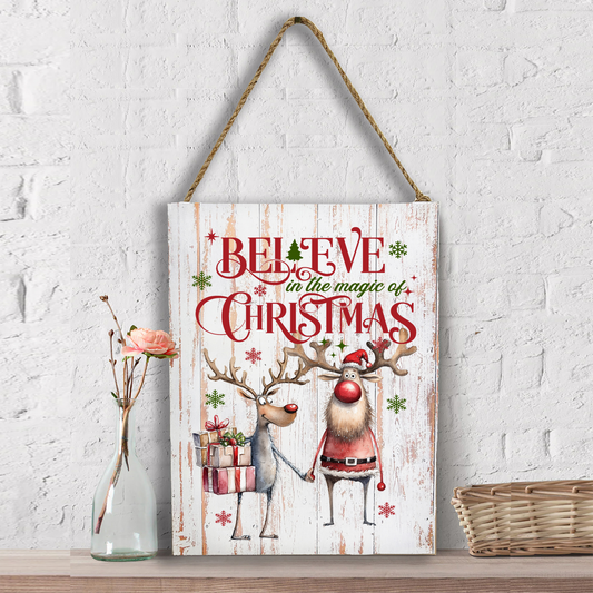 Believe in the magic of Christmas Wall Decor