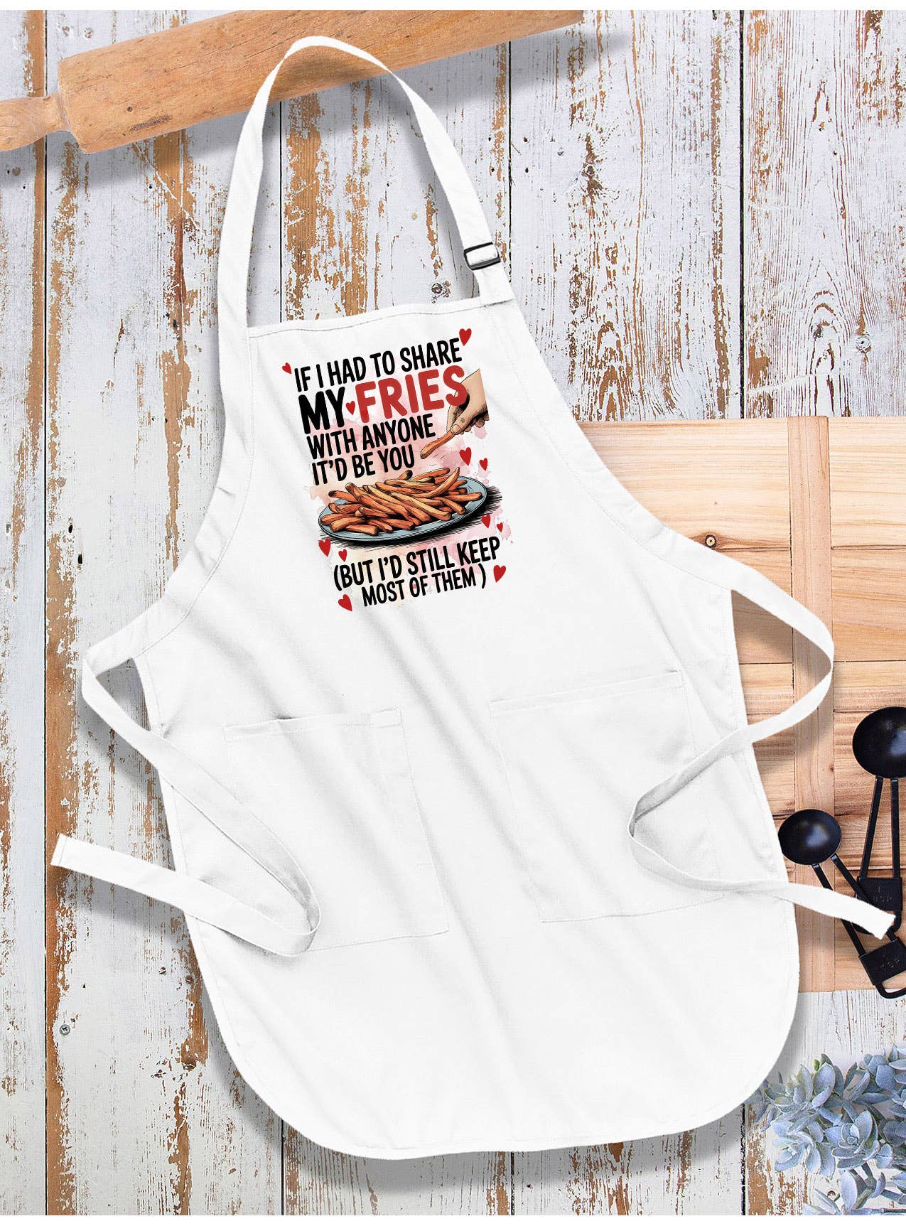 Share My Fries Love Valentine Apron