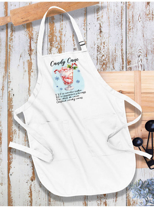 Christmas Cocktail Candy Cane Recipe Apron