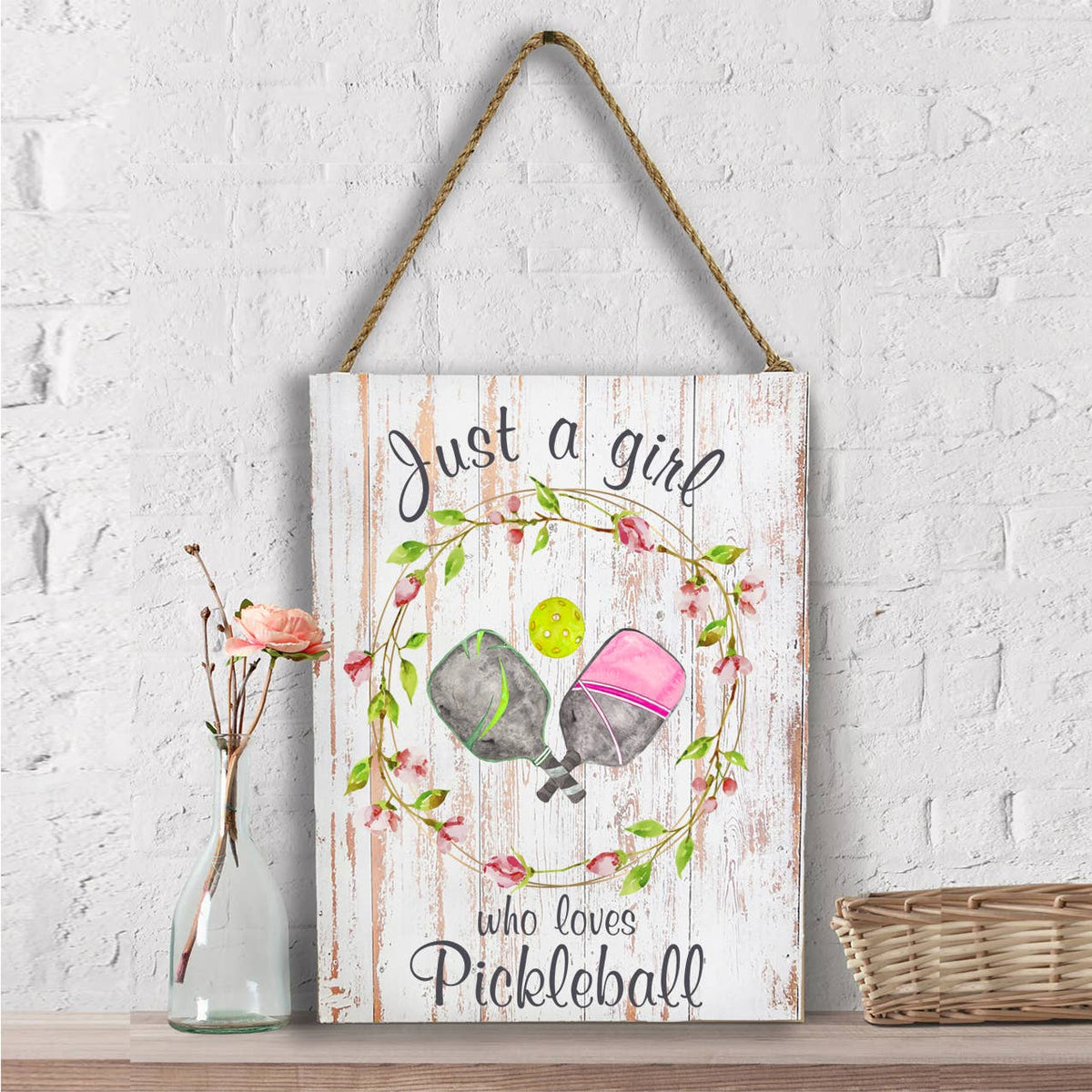 Just a Girl Who loves Pickleball Wall Decor