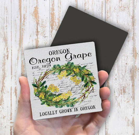 Oregon Grape State Flower Souvenir Magnet Fridge - Sets of 2