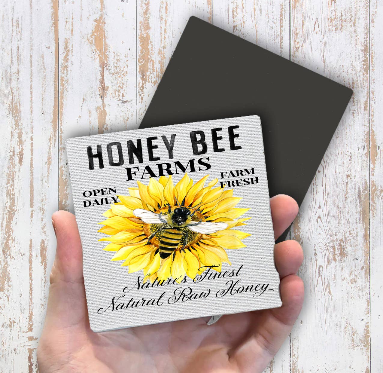 Modern Farmhouse Honey Bee Magnet Fridge - Sets of 2