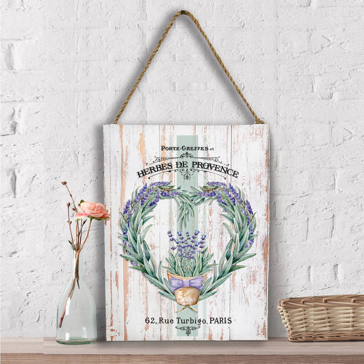 Vintage French Herbs Lavender Wall Decor