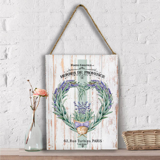 Vintage French Herbs Lavender Wall Decor