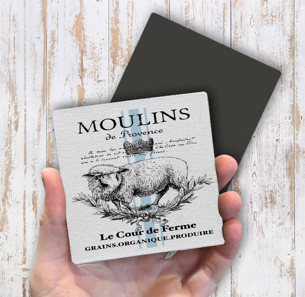 Vintage French Moulins Lamb Magnet Fridge - Sets of 2