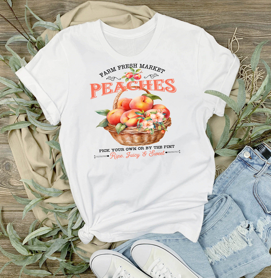Farm Fresh Peaches Blossoms  T-Shirt