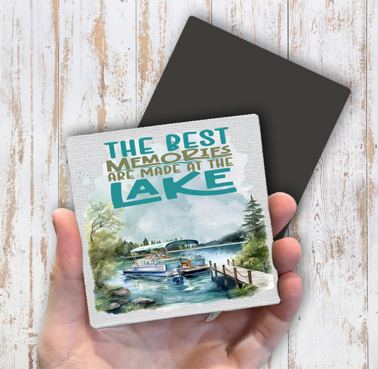 Best memories are made at the Lake Magnet Fridge (Set of 2)
