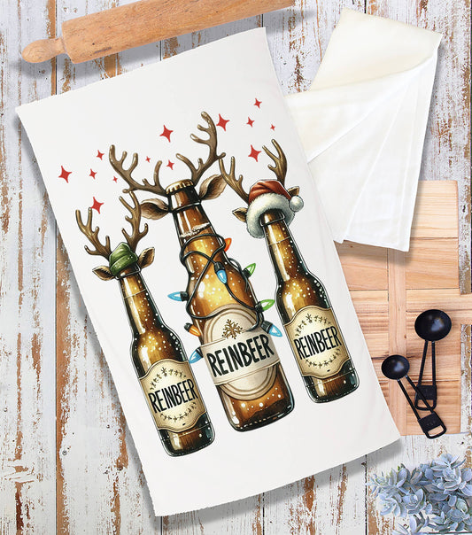 Christmas Reinbeer Terry Towel