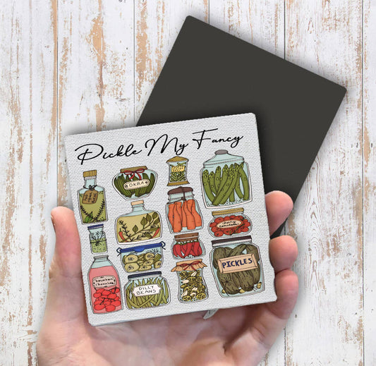 Pickle My Fancy Vintage Pickles Magnet Fridge - Sets of 2