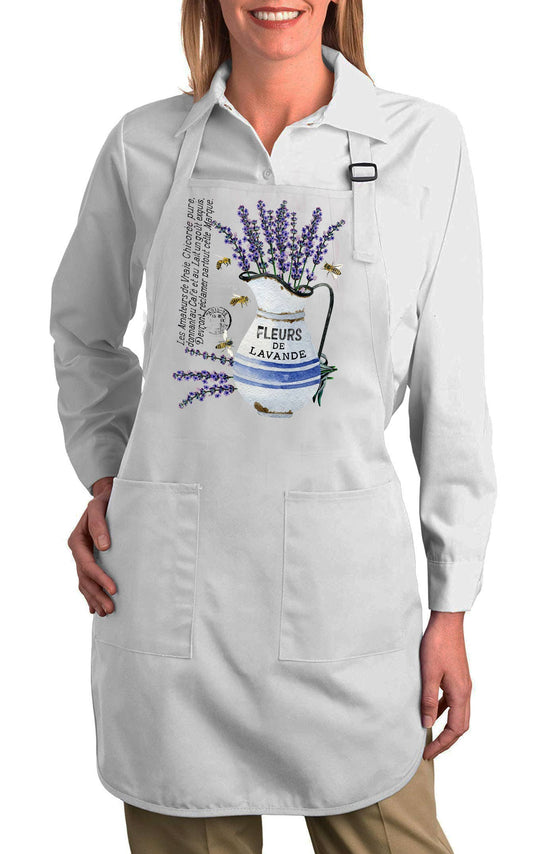 Farmhouse Lavender Fleurs De Lavande Cotton Apron