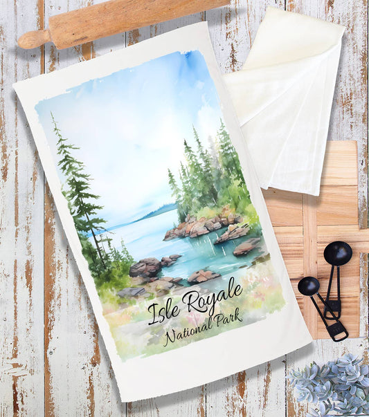 Isle Royale National Park Michigan Terry Cloth Towel