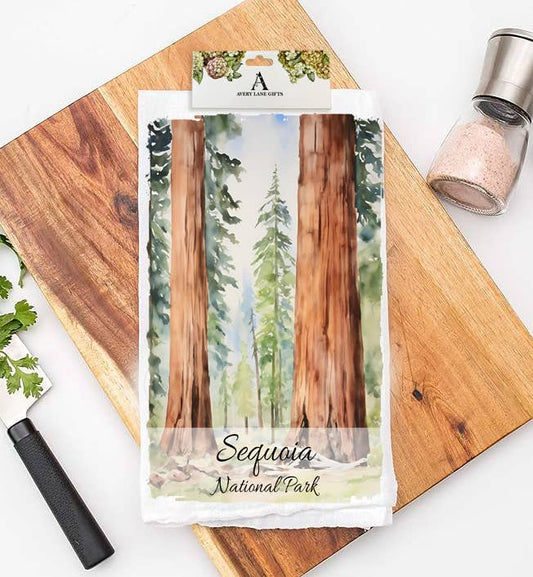 Sequoia National Park California Flour Sack Tea Towel