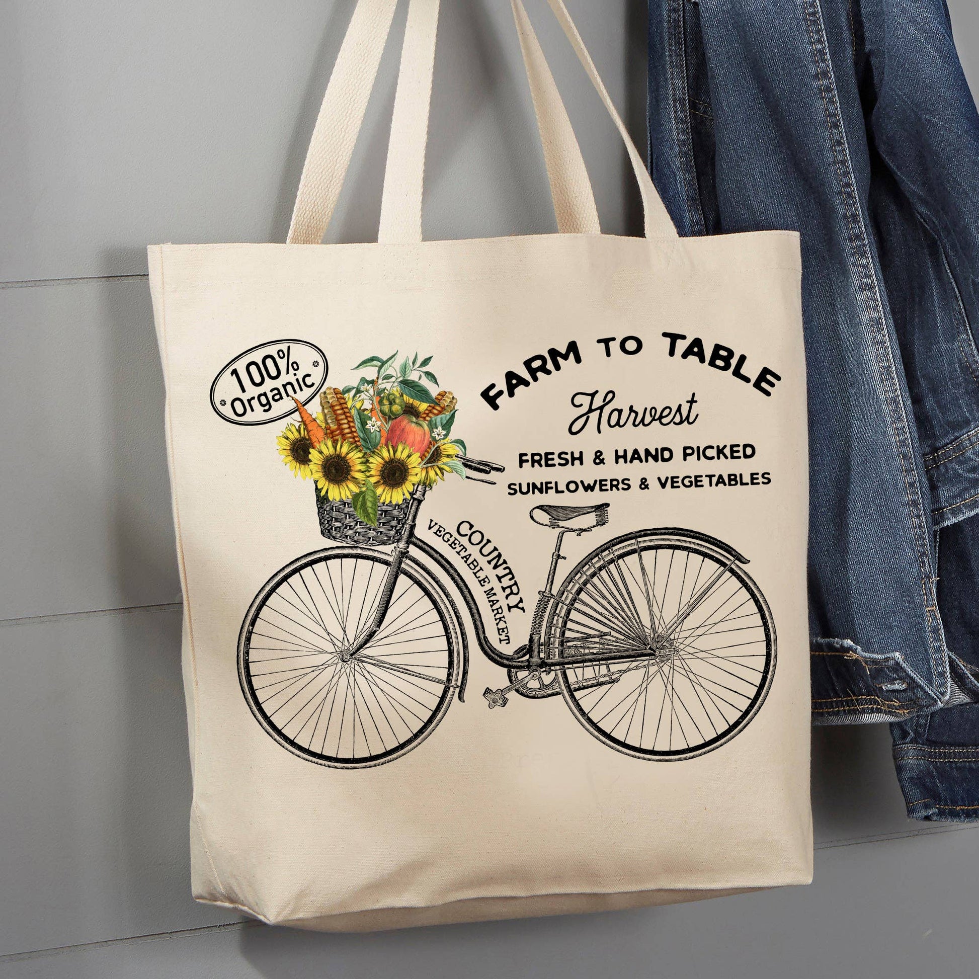 Cotton Canvas Tote Bag