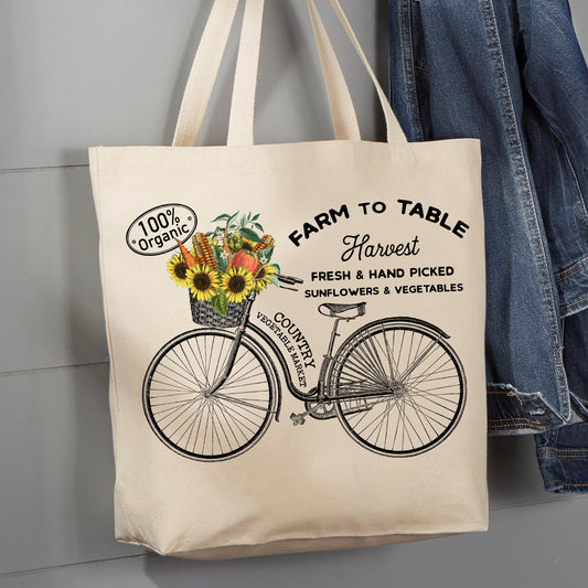 Cotton Canvas Tote Bag