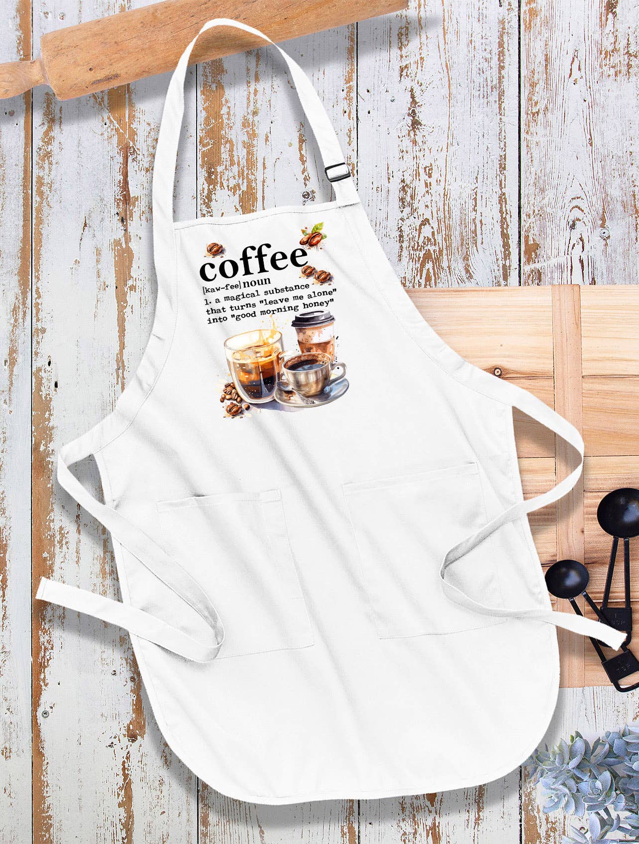 Coffee Magical Substance Funny Kitchen Cotton Apron