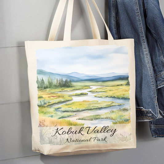Kobuk Valley National Park Alaska  12 oz Canvas Tote Bag