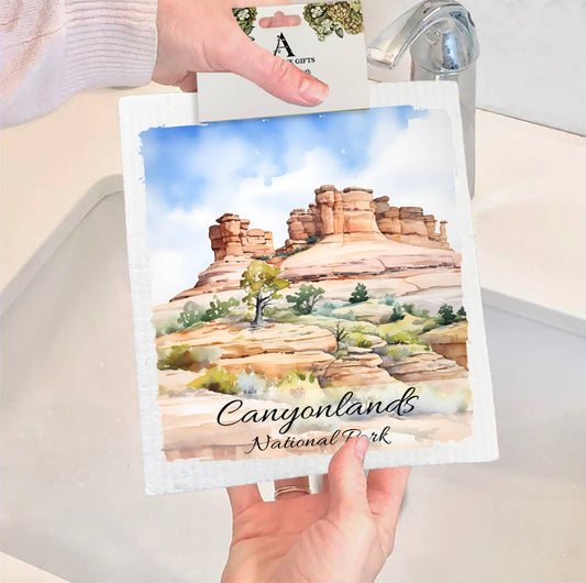 Set of 2 -  Canyonlands National Park Utah  SWEDISH DISH CLOTH