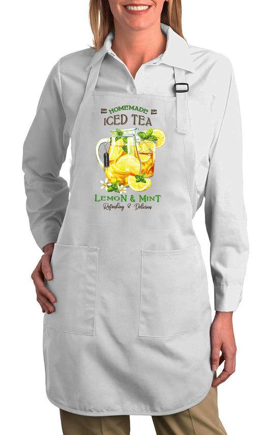 Home Made Ice Tea and Mint Cotton Apron