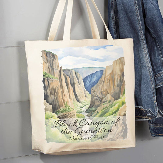 Black Canyon Gunnison National Park  12 oz Canvas Tote Bag