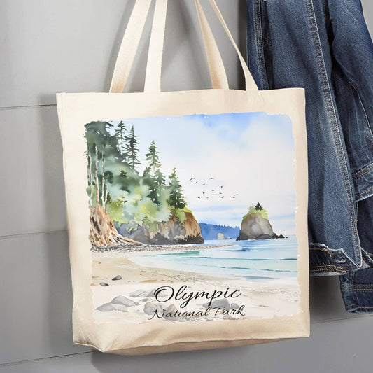 Olympic National Park Washington  12 oz Canvas Tote Bag