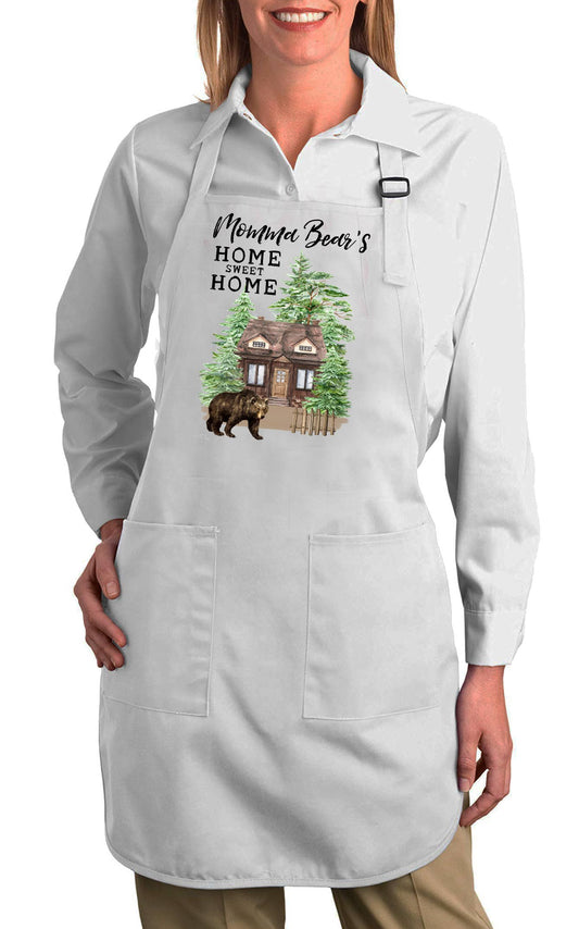 Momma Bear Home Sweet Home Cabin Cotton Apron