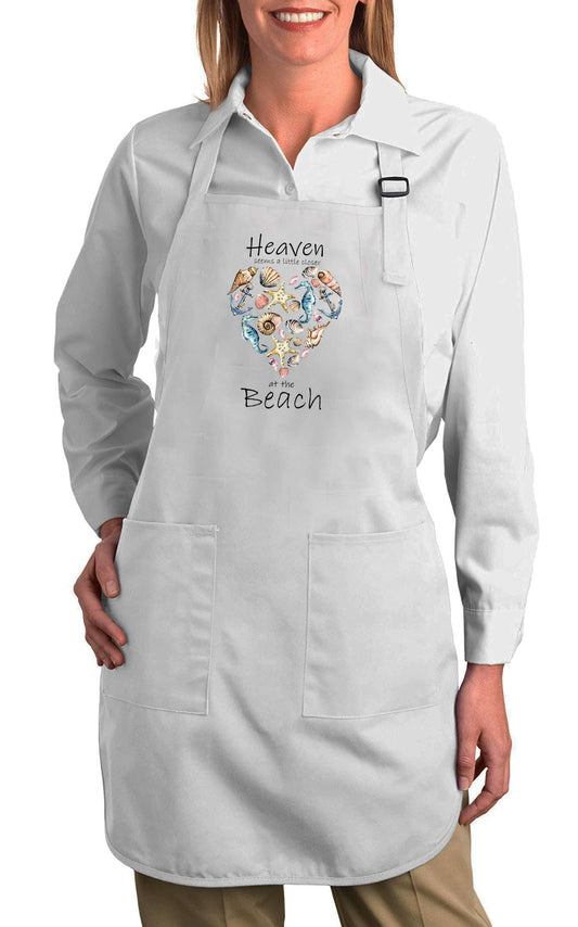 Beach Sea Shells Ocean Cotton Apron